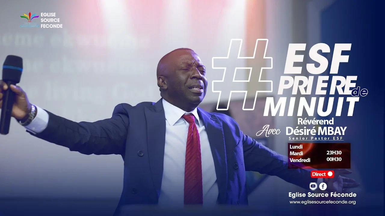 Priere de Minuit – Avec le Rév. Désiré Mbay Mukoj – Lundi 20 Octobre 2025