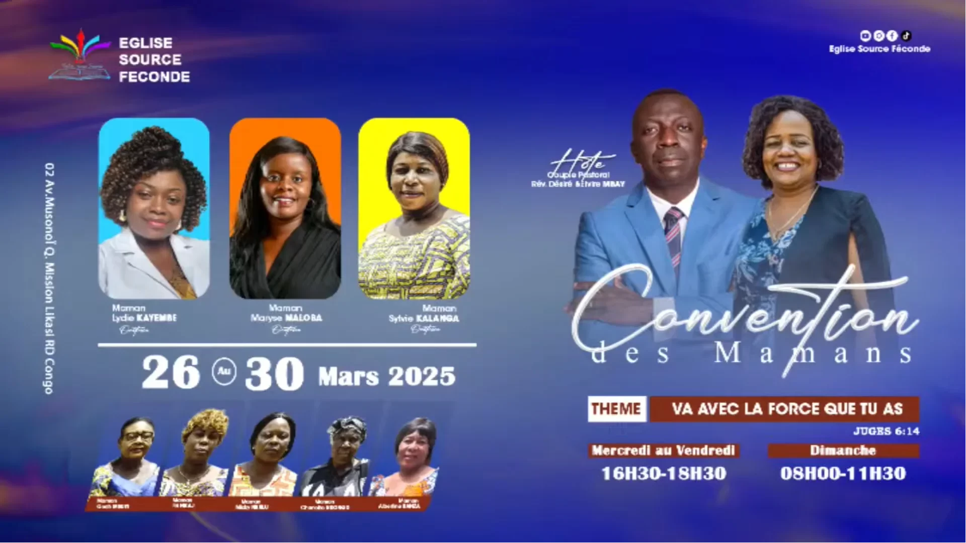Clôture de la Convention des mamans – Dimanche 30 mars 2025